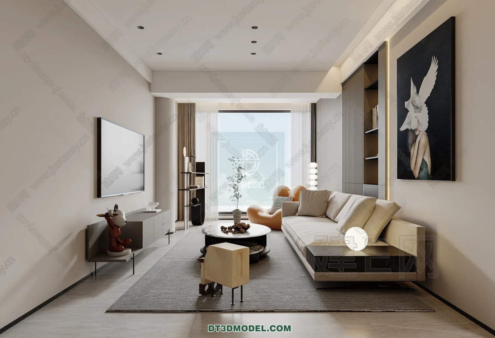 CORONA LIVING ROOM 3D MODELS – 120