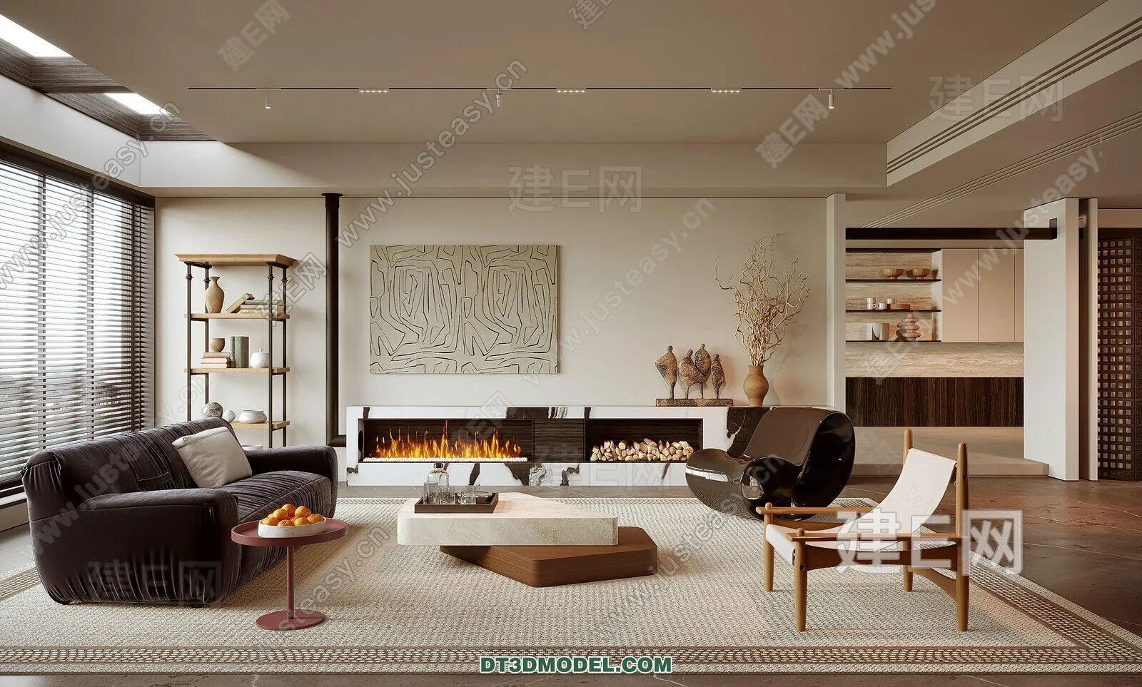 CORONA LIVING ROOM 3D MODELS – 122