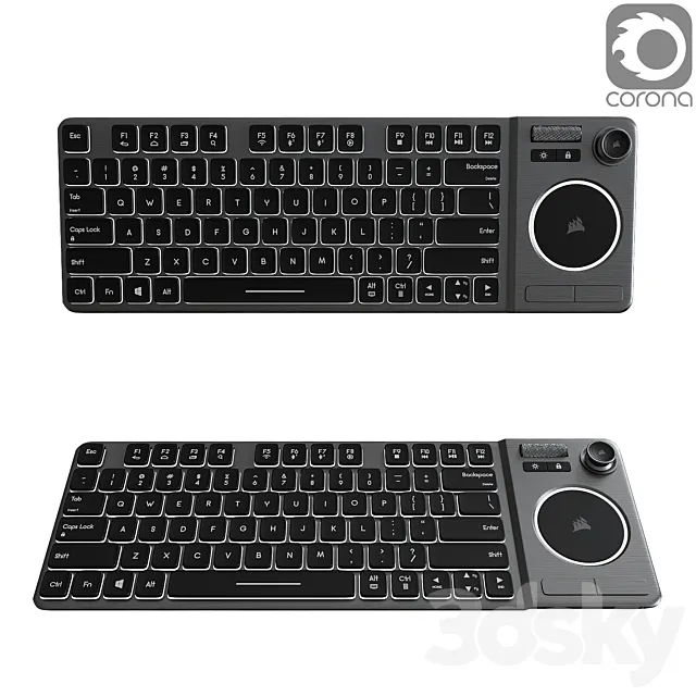 Corsair`s Keyboard and mouse 3DSMax File
