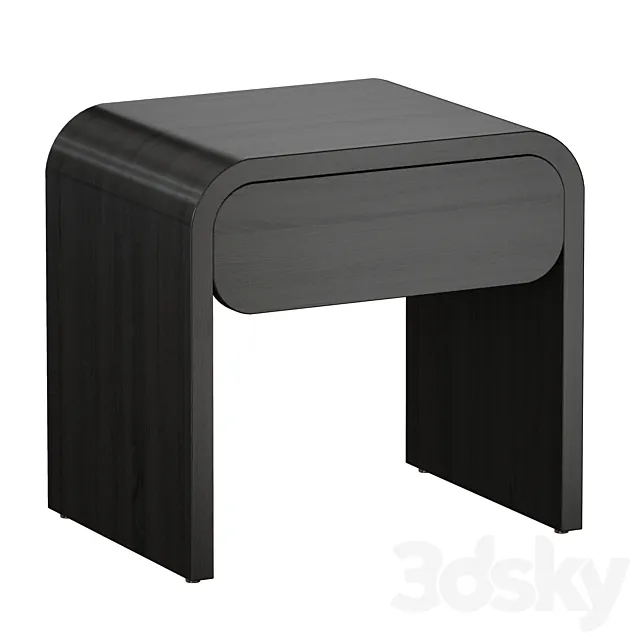 Cortez Charcoal Floating Nightstand (Crate and Barrel) 3DS Max Model