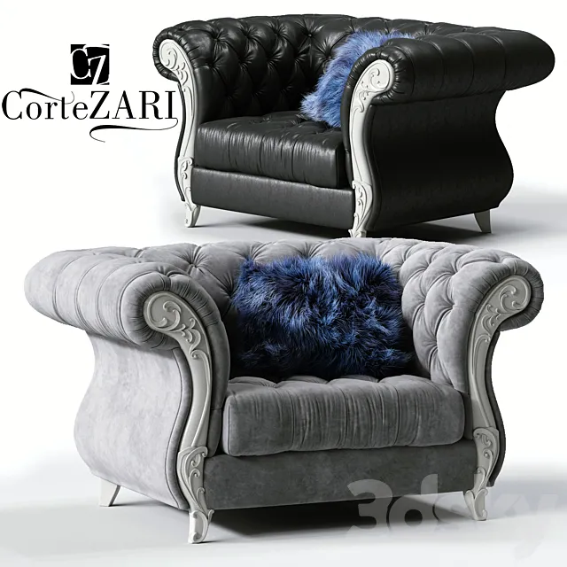 CorteZARI GABRIEL Armchair 3ds Max