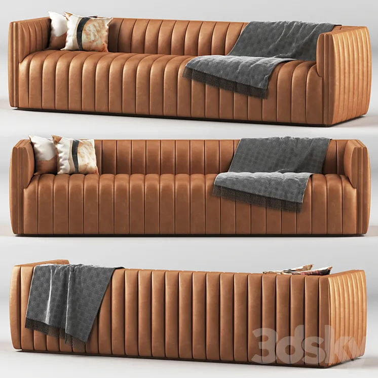 Cosima Leather Sofa 97 3DS Max