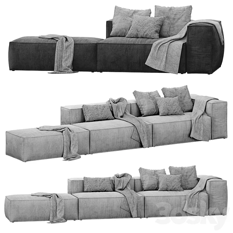 COSIMA modular 3units and 2units sofa by bolia 3DS Max Model
