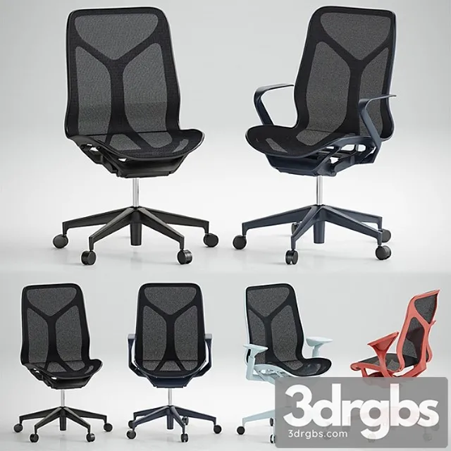 Cosm Chairs Mid Back 3dsmax Download