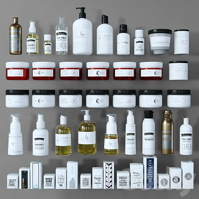 CosmeticsSet1 3ds Max