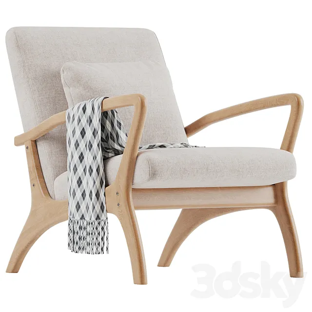 Cosmo Belle Accent Chair 3ds Max