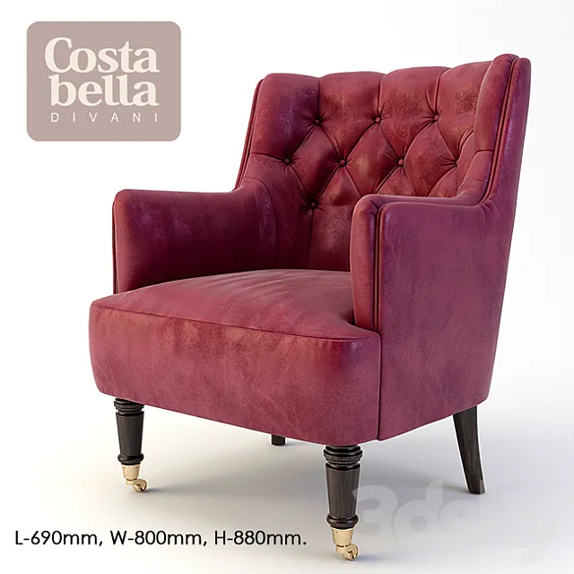 Costa Bella chair Candice 3DSMax File