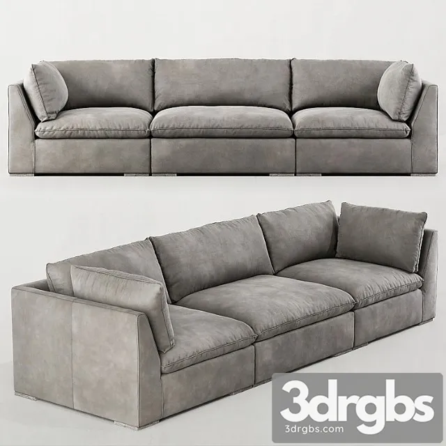 costera modular leather sofa 3dsmax Download