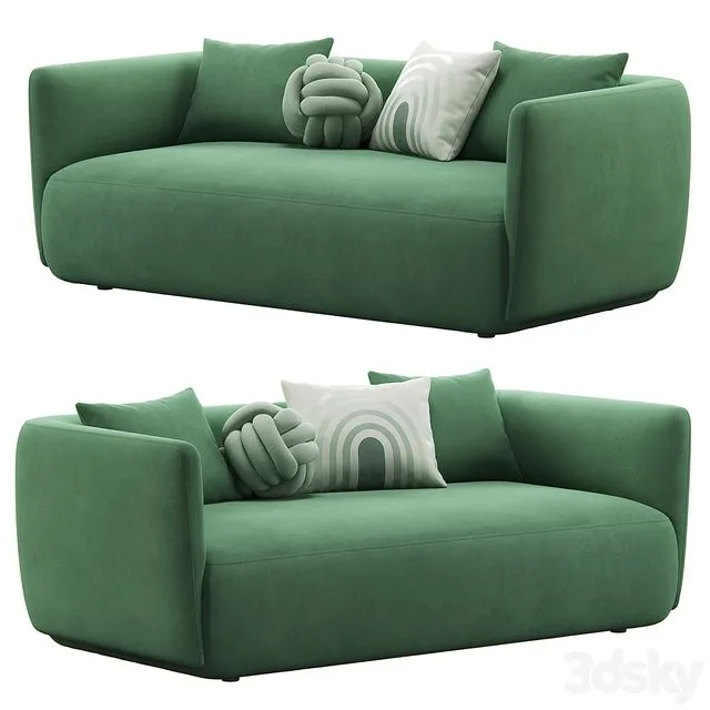 Cosy 2-seat Sofa by MDF Italia 3dsMax Model