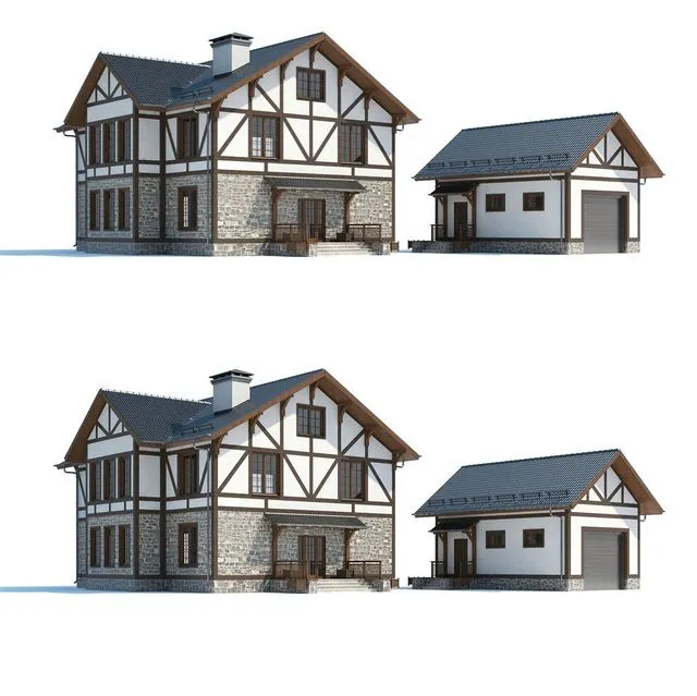 Cottage 002 3dsMax Model