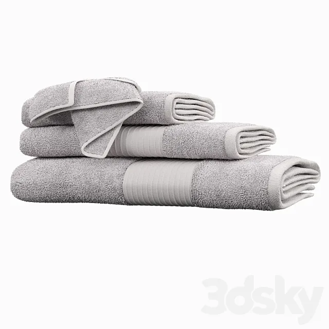 Cotton Bath Towel 3DSMax File