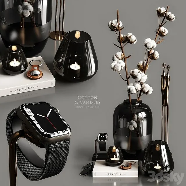 Cotton & candles 3dsMax Model