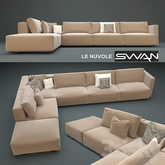 couch _ sofa Le Nuvole SWAN 3DSMax File