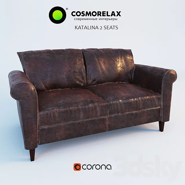 Couch Catalina (KATALINA 2 SEATS) 3DS Max Model