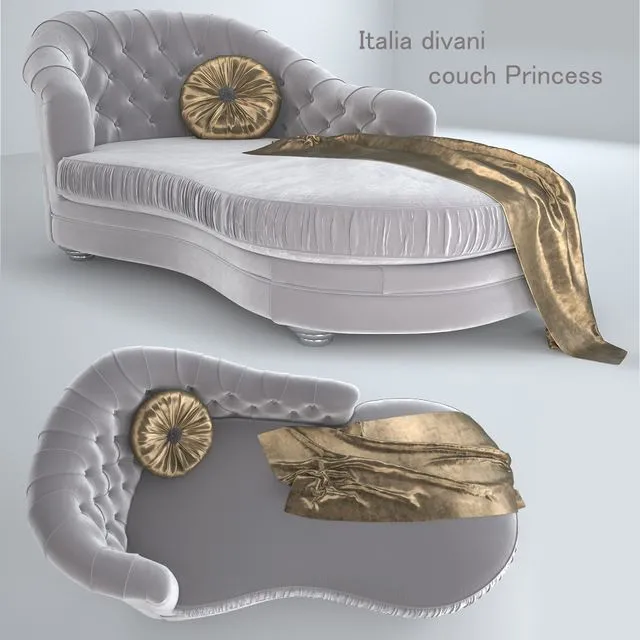 Couch Princess Asnaghi factory 3dsMax Model