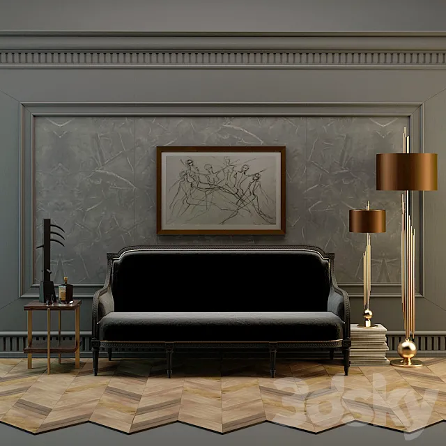 COUCH_SET 3DSMax File
