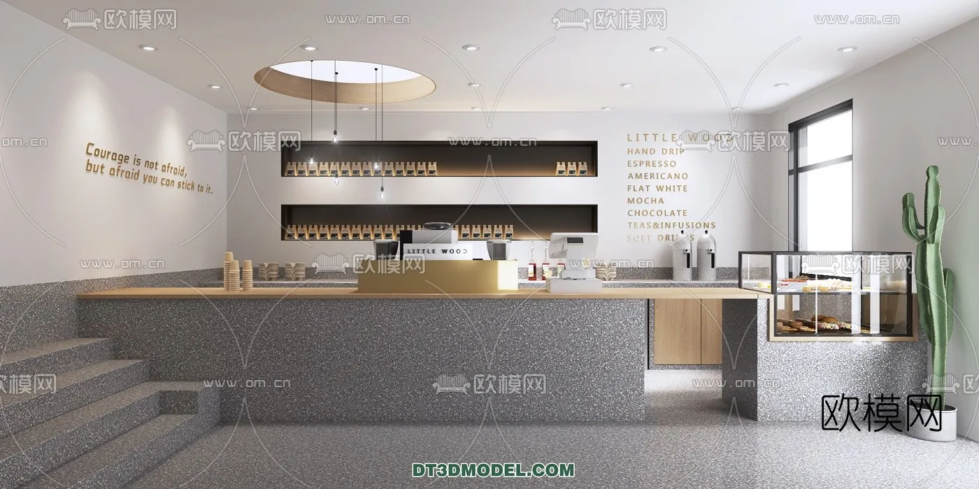 Counter – Bar – Interior Design 3D Model – 007