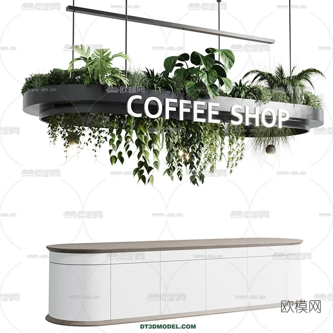 Counter – Bar – Interior Design 3D Model – 030