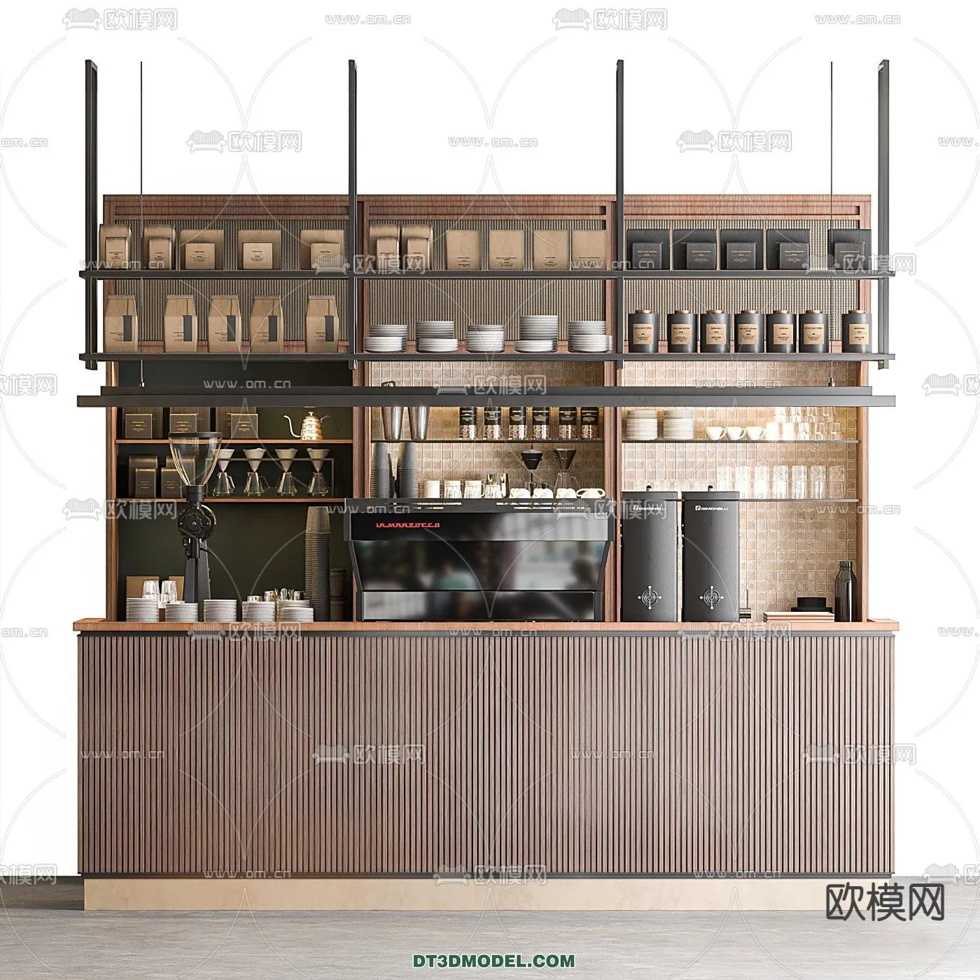 Counter – Bar – Interior Design 3D Model – 034