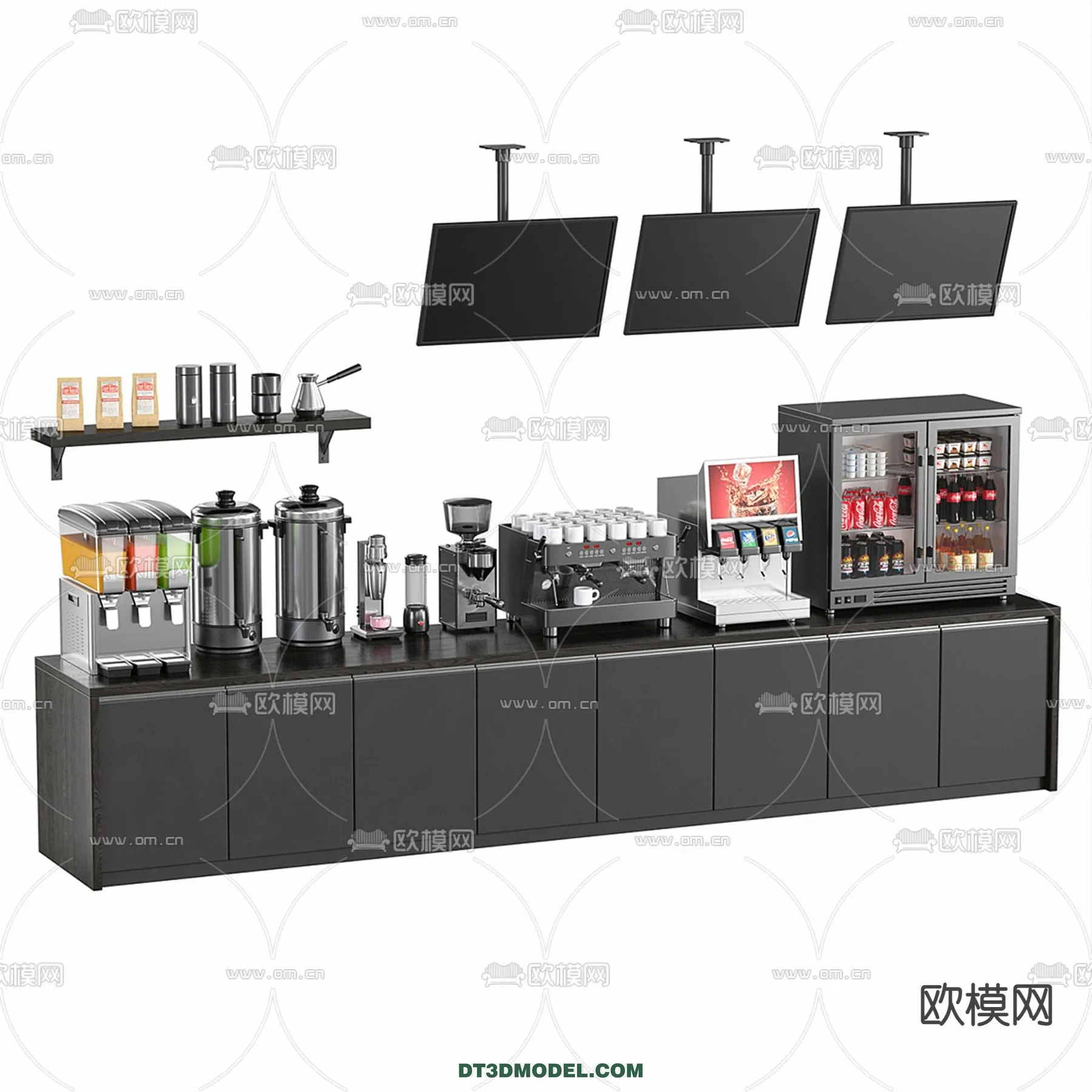 Counter – Bar – Interior Design 3D Model – 065