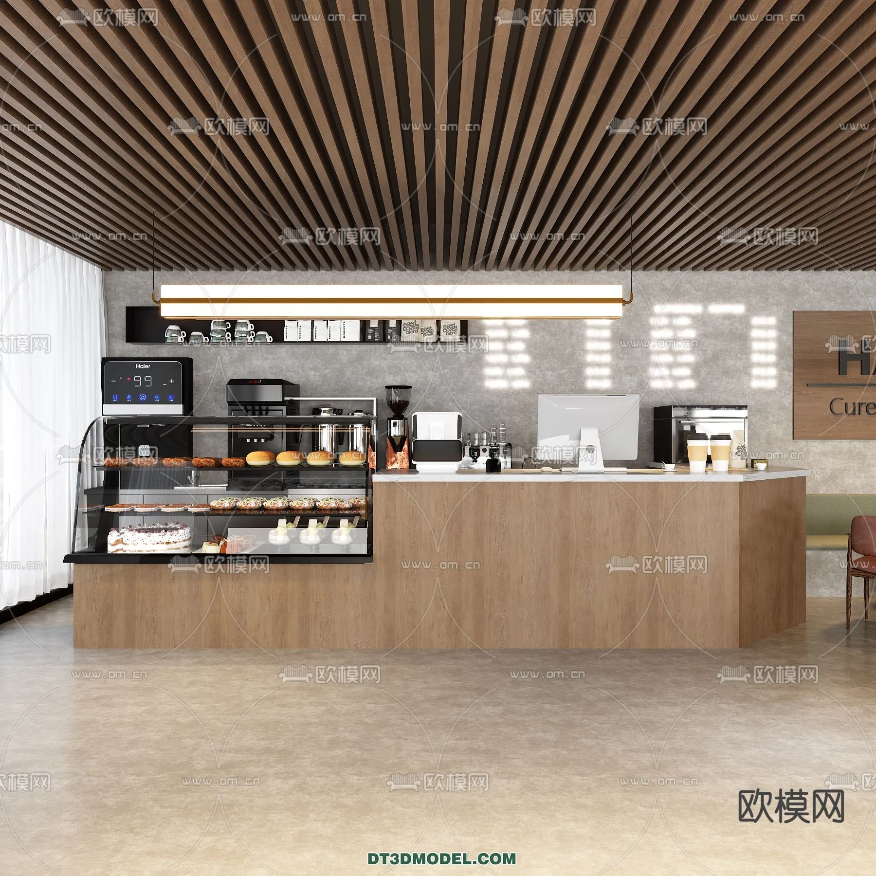 Counter – Bar – Interior Design 3D Model – 103