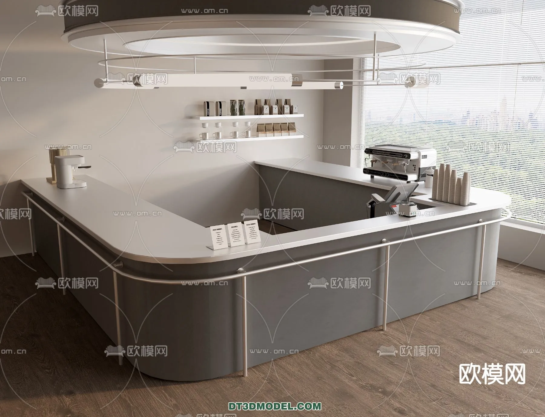 Counter – Bar – Interior Design 3D Model – 126