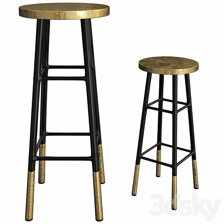 Counter Stools Emery 3DS Max