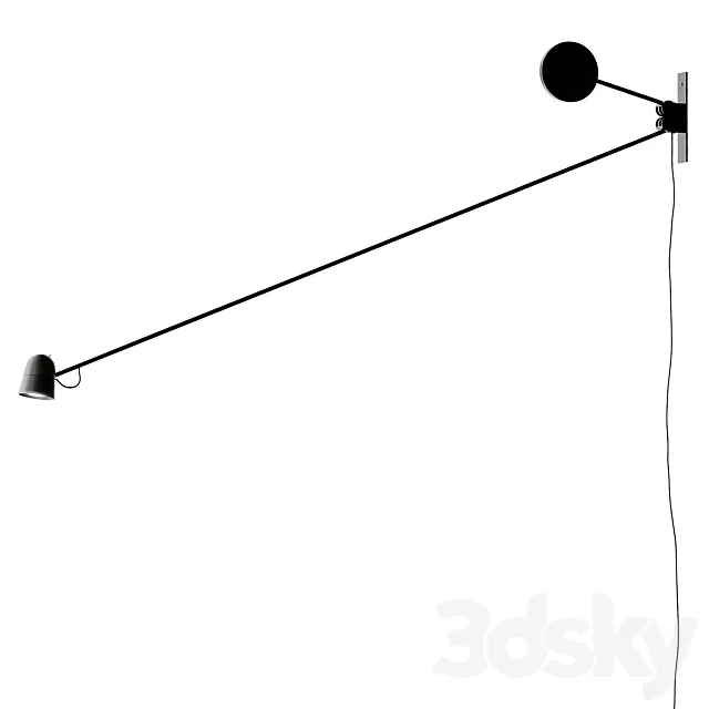 COUNTERBALANCE wall lamp from LUCEPLAN 3DS Max Model