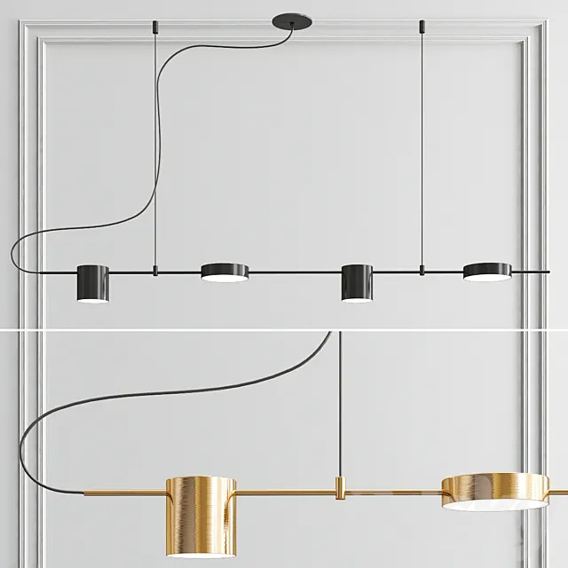 Counterpoint LED Linear Pendant 3DS Max Model