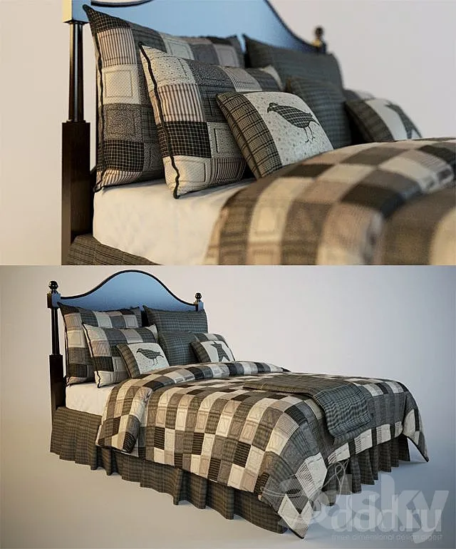 Country Bed 3DSMax File