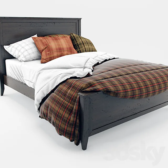country bed 3DSMax File