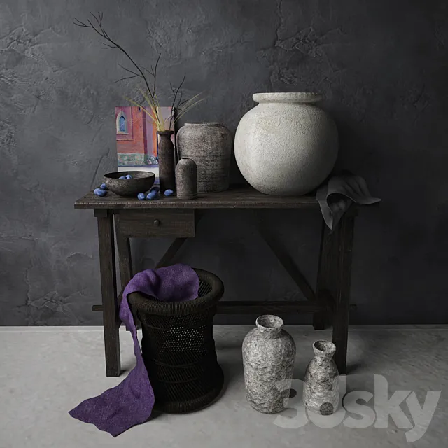 Country Decorative Set 3ds Max