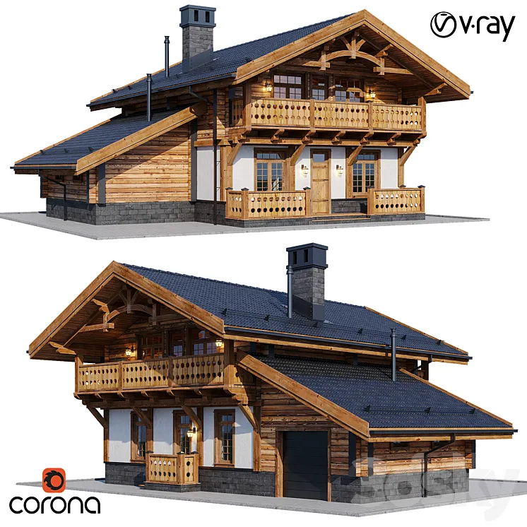 country house 11 3DS Max