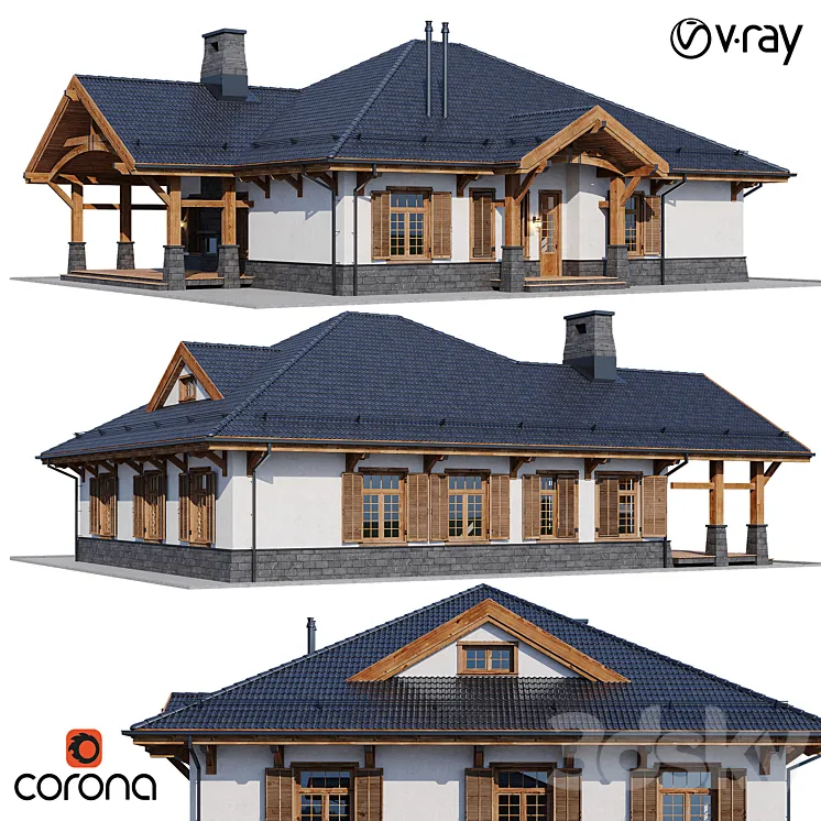 country house 4 3DS Max