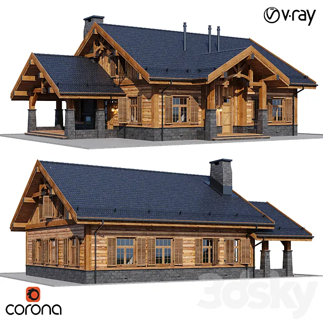 country house 5 3DS Max Model