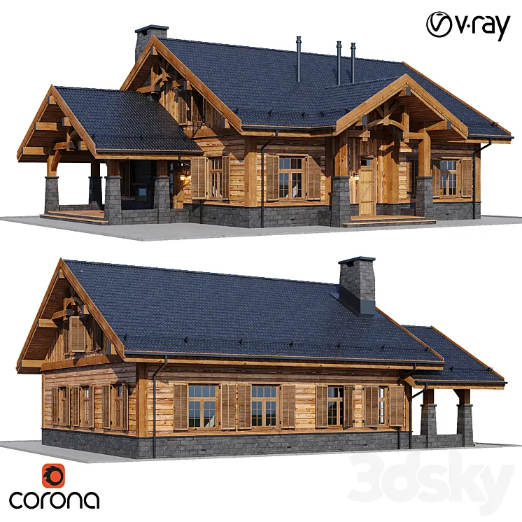 country house 5 3DS Max