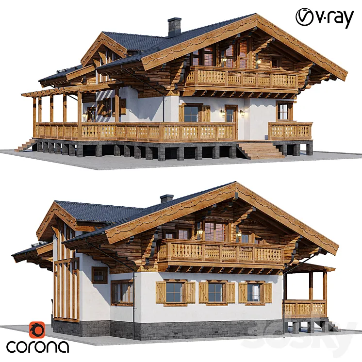 country house 7 3DS Max