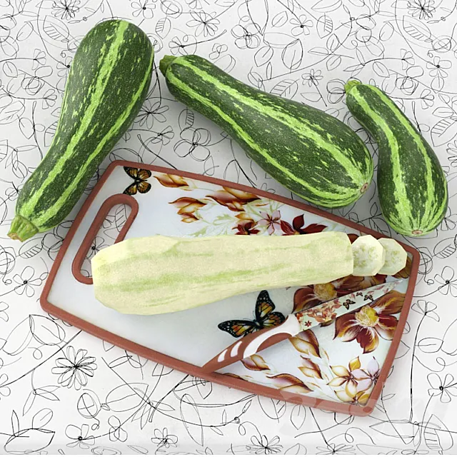 Courgettes 3ds Max