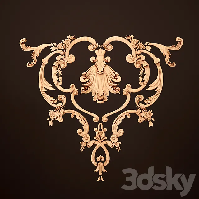 Cover carved 3DS Max Model