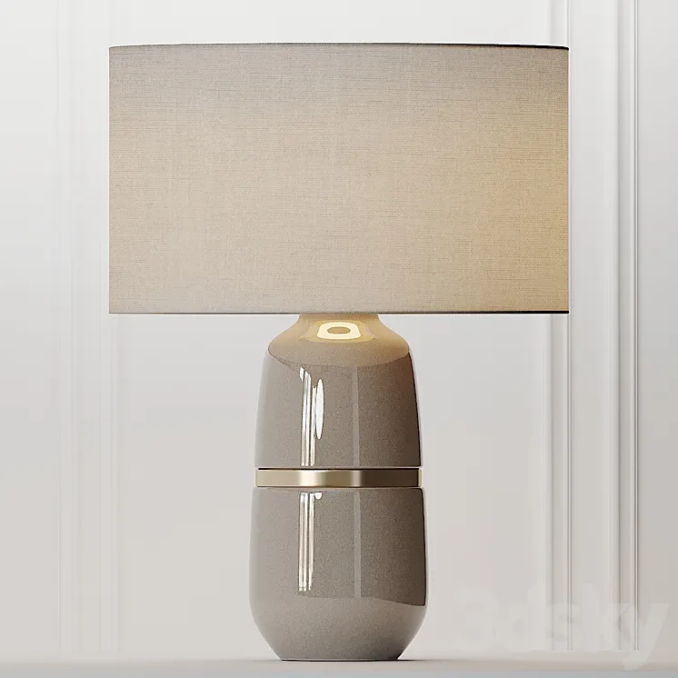 COX & COX Banded Ceramic Table Lamp 3DS Max