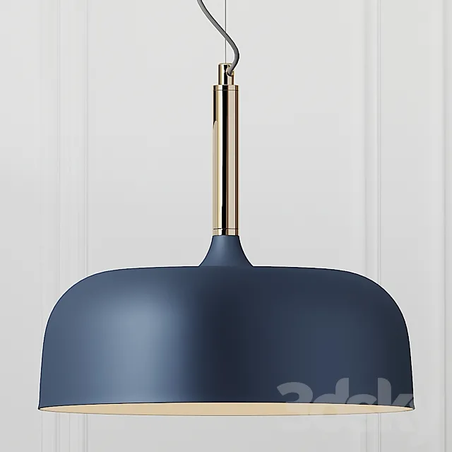 COX & COX Blue & Brass Pendant Light 3DS Max Model