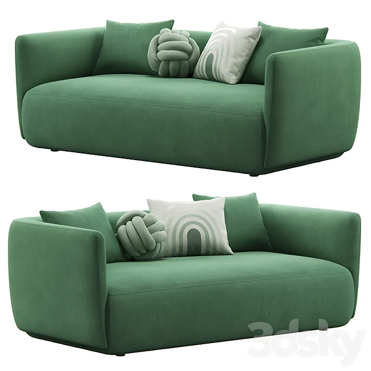 Cozy 2-seat Sofa by MDF Italia 3DS Max