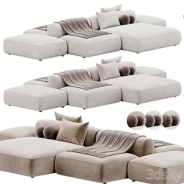 Cozy Island Sofa By MDF Italia 3dsMax Model