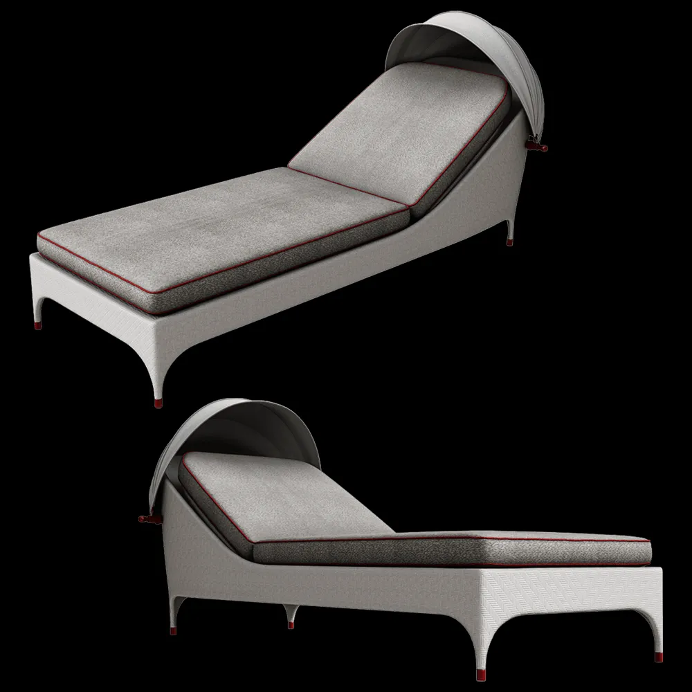 CPRN HOMOOD – 1 seater sunbed Art.OD1000 3ds Max