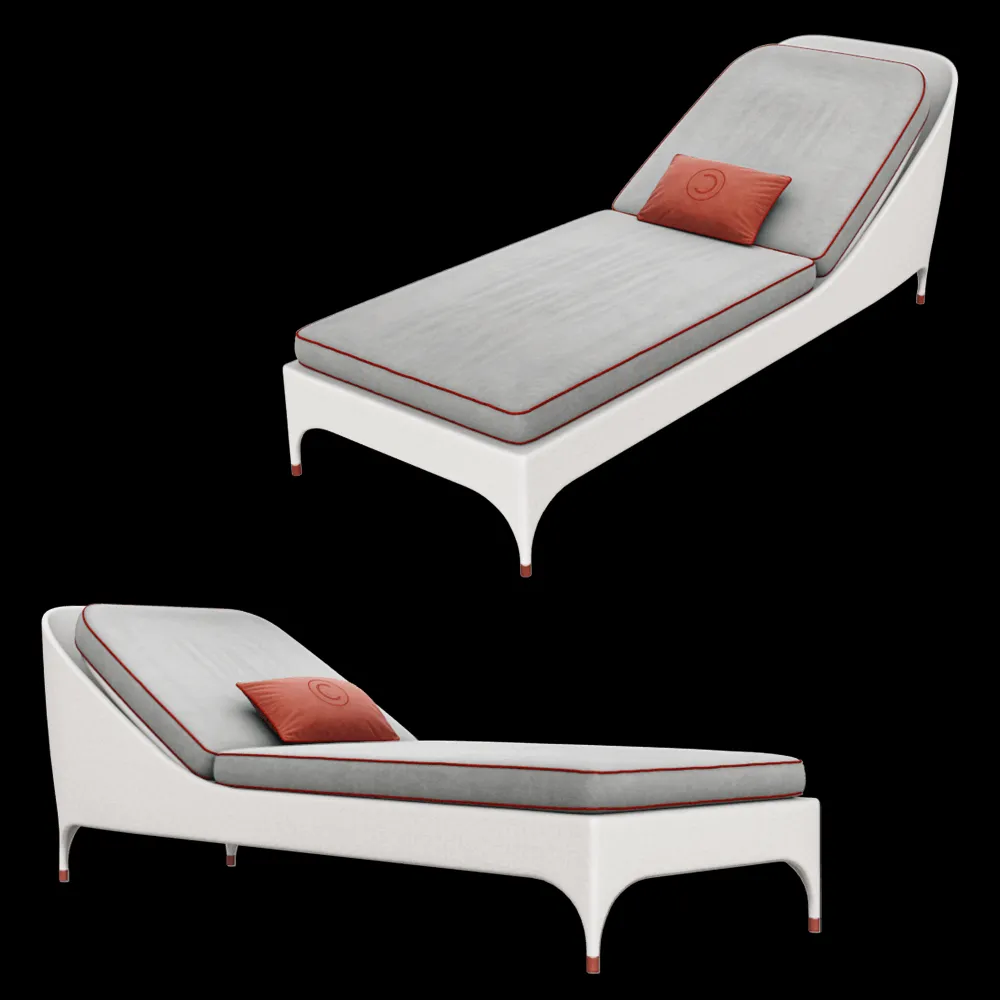 CPRN HOMOOD – 1 seater sunbed Art.OD1001 3ds Max