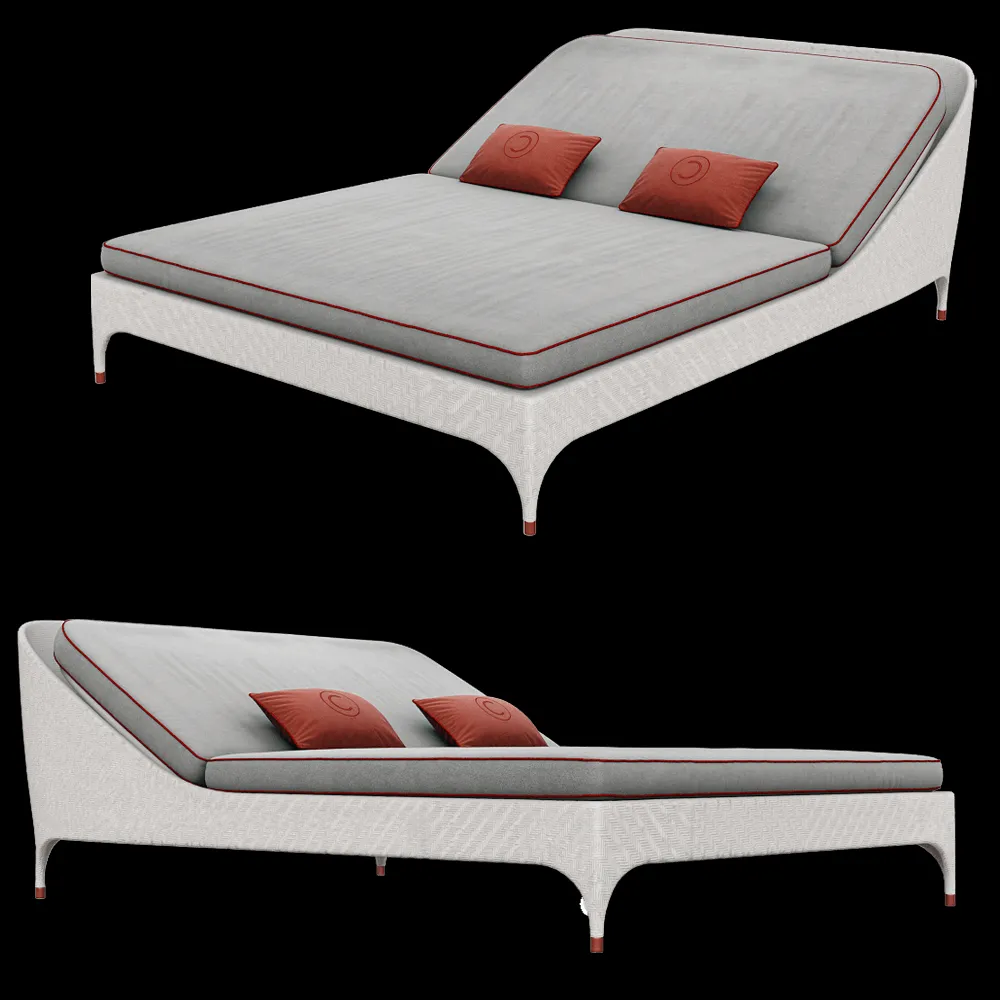 CPRN HOMOOD – 2 seater sunbed without sun visor Art.OD1003 3ds Max