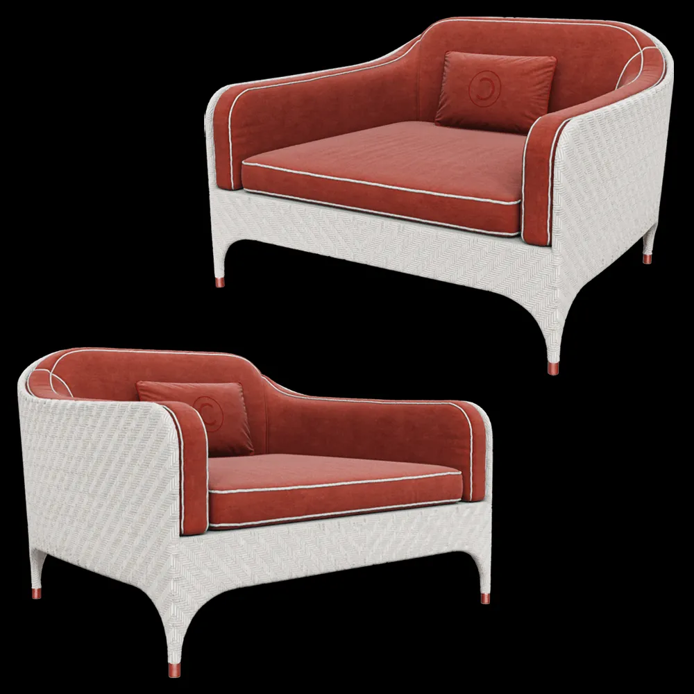 CPRN HOMOOD – Armchair with armrest Art.OD1031 3ds Max