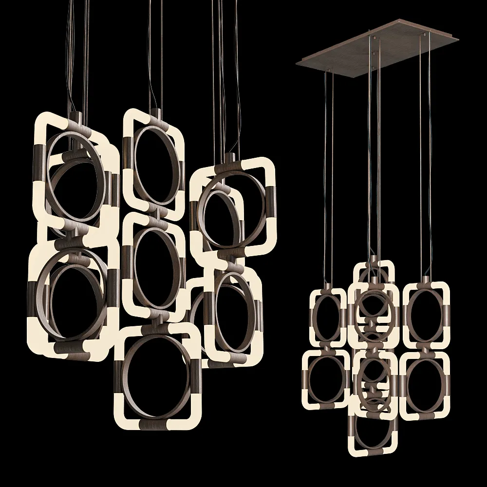 CPRN HOMOOD – Chain chandelier Art.D682 3ds Max