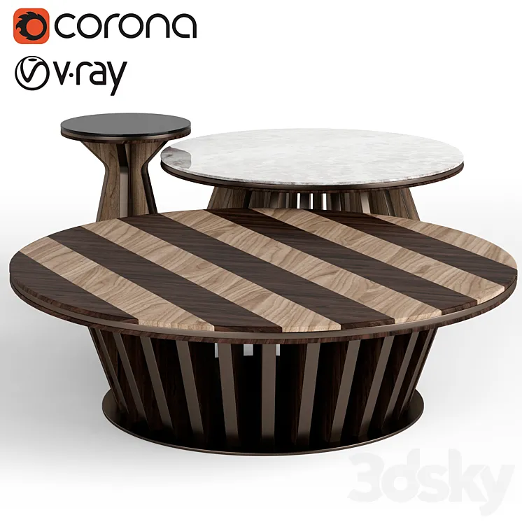 CPRN Homood Dragonfly coffee tables 3DS Max Model
