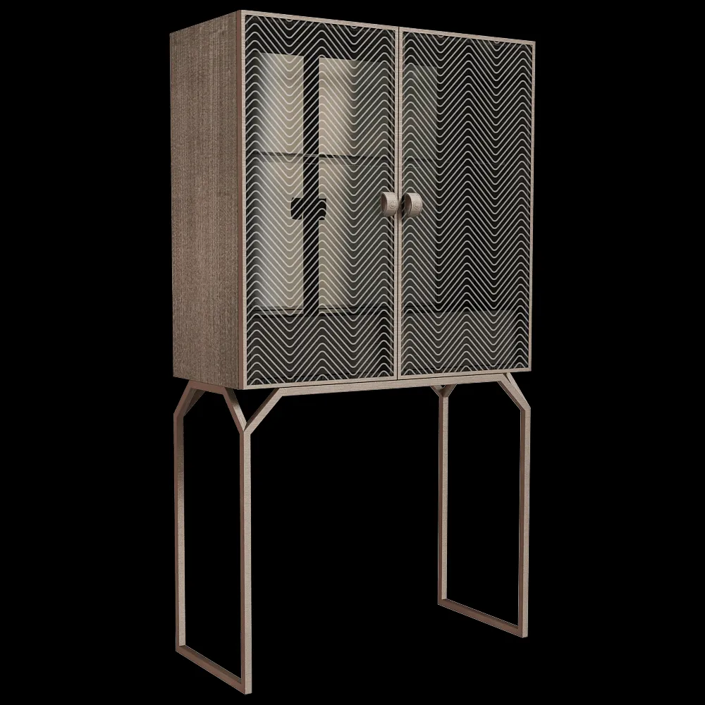 CPRN HOMOOD – Glass bar cabinet Art.D630 3ds Max
